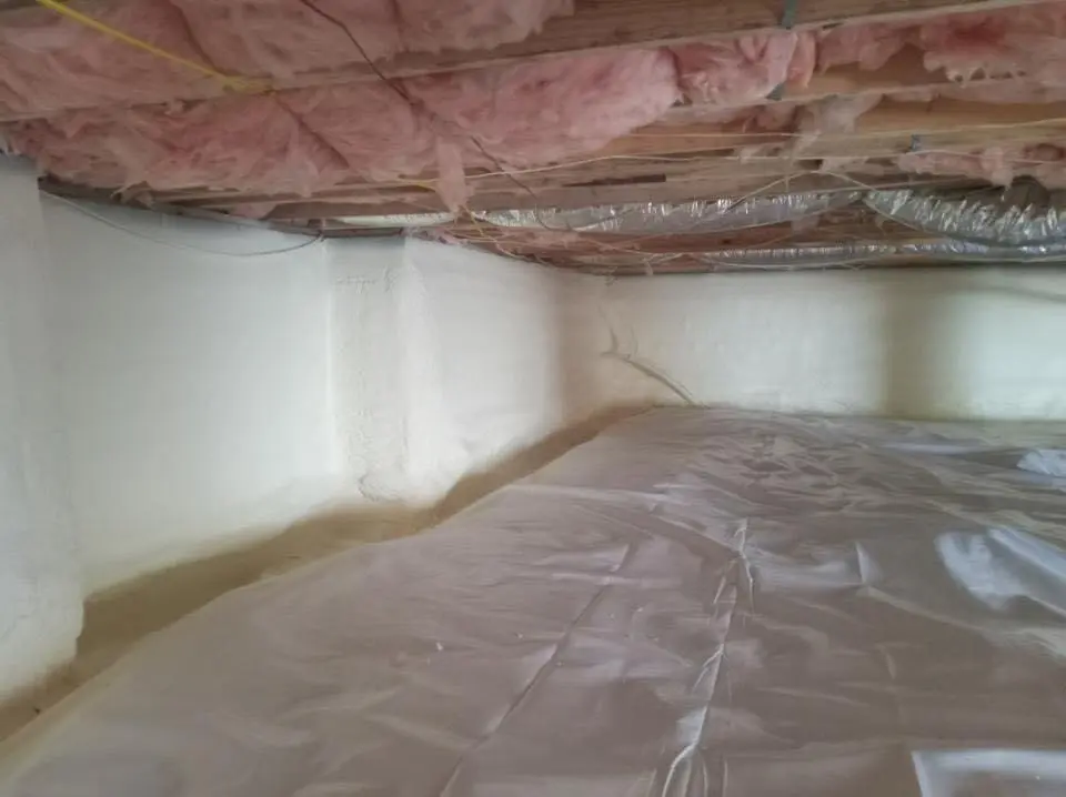 Crawl space encapsulation with closed-cell spray foam for Metal Roof Coating in Crystal City